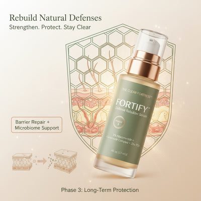 THE CLEAR FORTRESS™ - 3-Phase Folliculitis Defense System