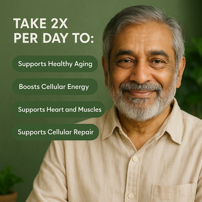 NAD + Supplement for Skin Aging Support Energy & Focus - 500 mg per serving - 60 Count - 30 Days Supply