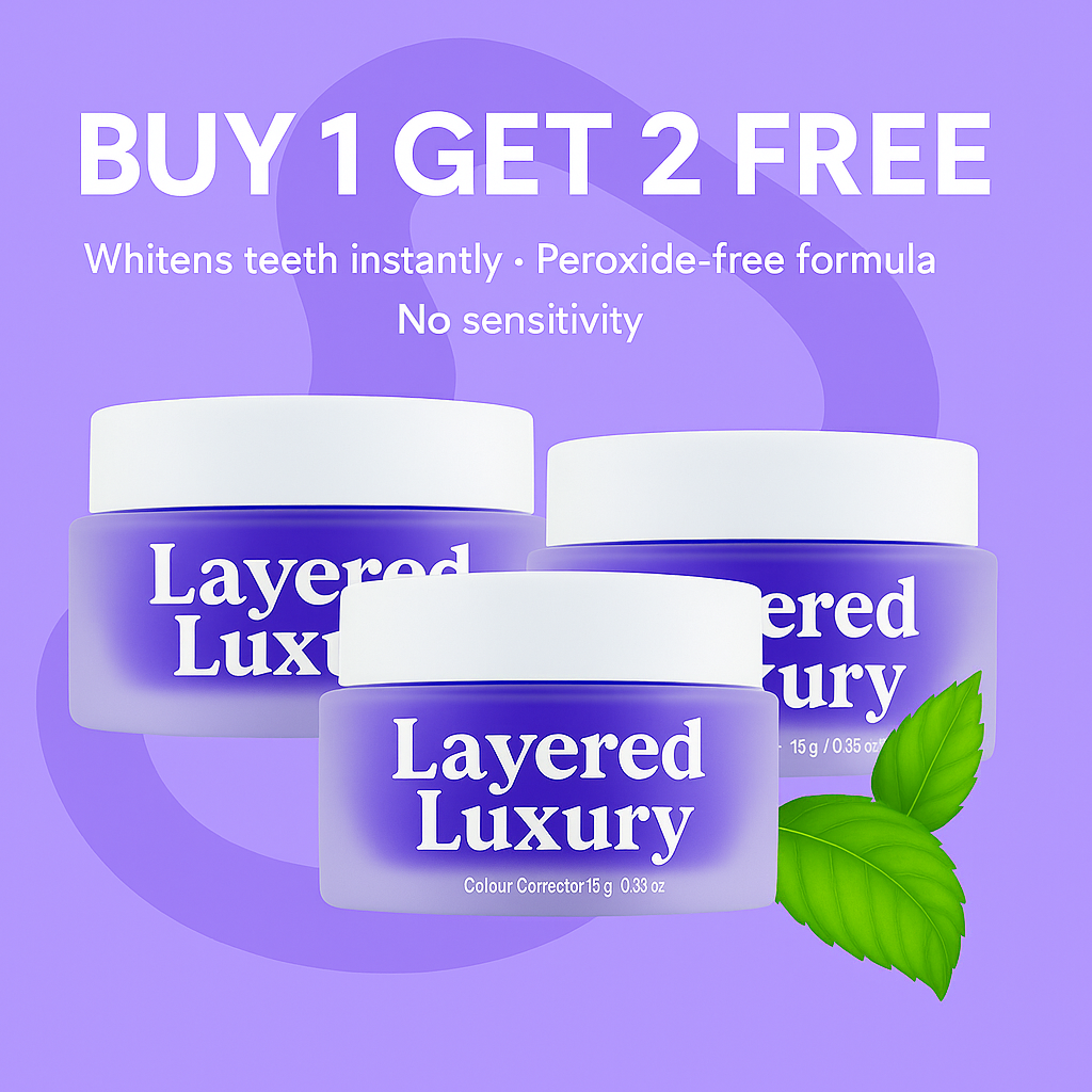 Layered Luxury PureGlow™ Powder Brighten Instantly. Smile Confidently. 1 + 2 FREE