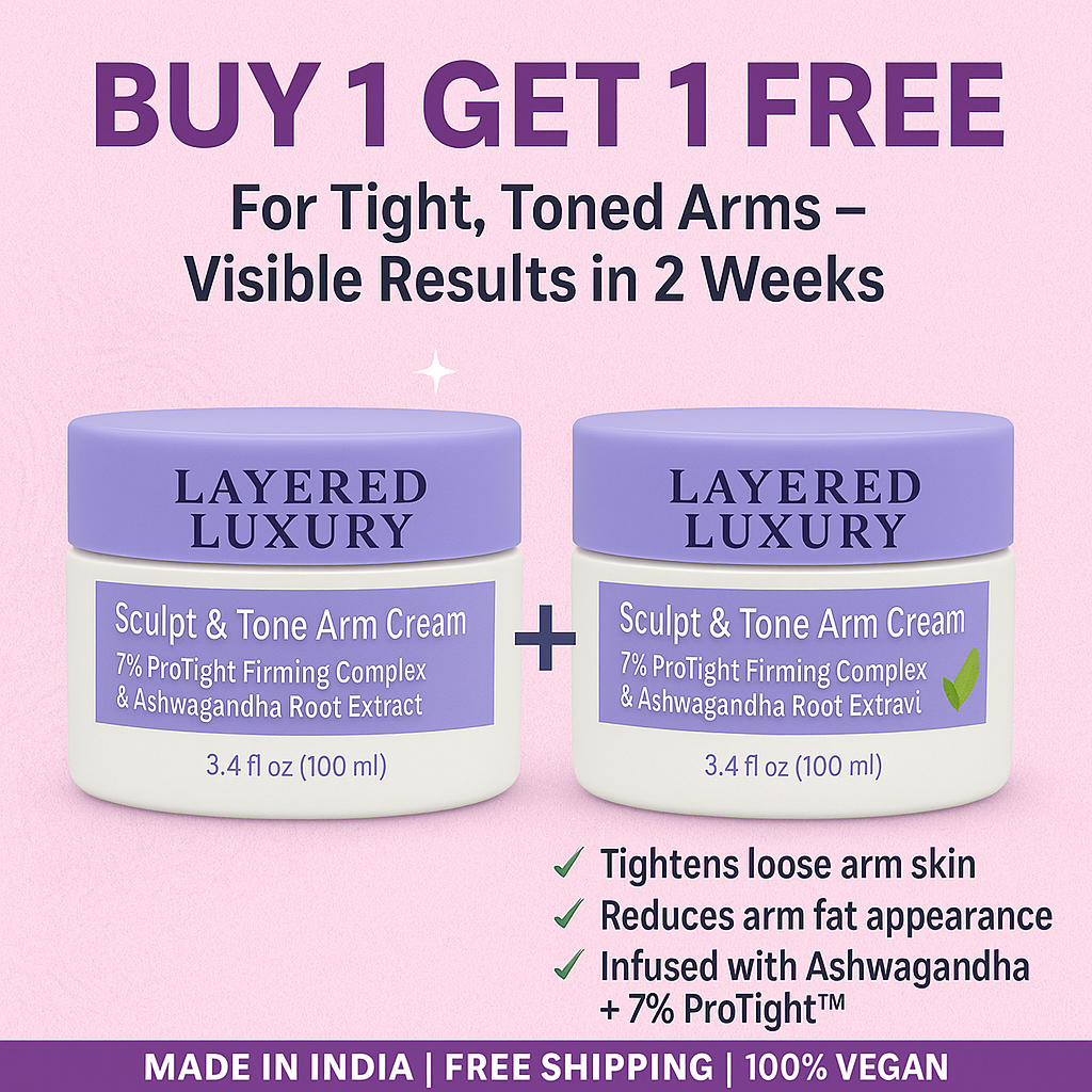 Sculpt & Tone Arm Cream with 7% Pro Tight Firming Complex & Ashwagandha Root Extract 1 + 1 Month