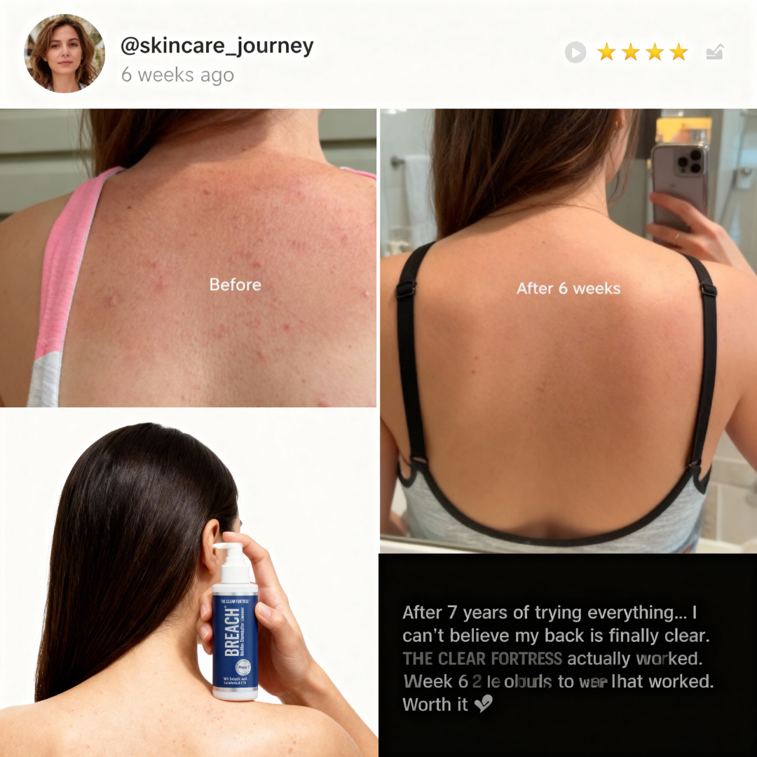 THE CLEAR FORTRESS™ - 3-Phase Folliculitis Defense System