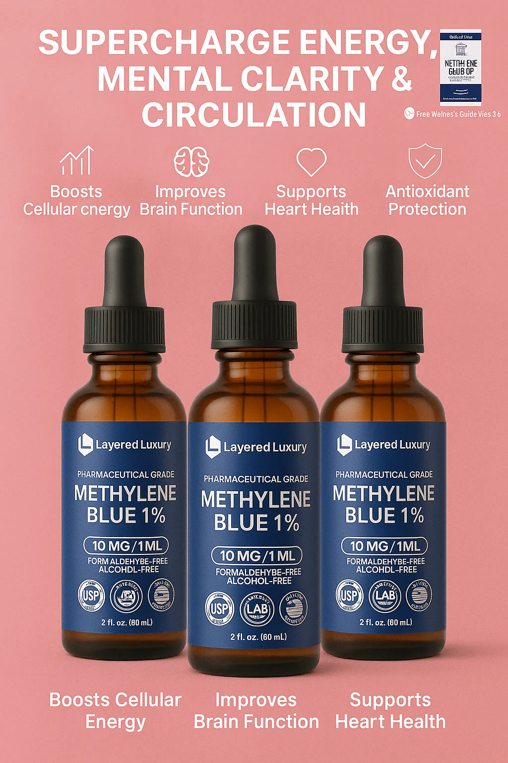 Layered Luxury - USP Grade Methylene Blue