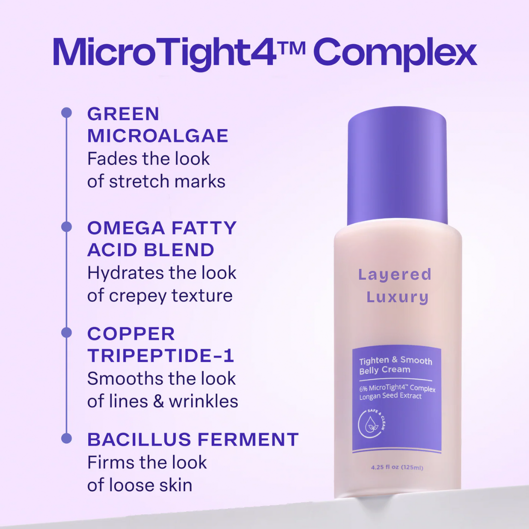 Belly Firming & Stretch Mark Cream | Noticeable Results in Just 2 Weeks.