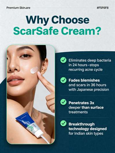 Japan's #1 Acne Solution | ScarSafe Acne Cream | Heal Acne, Redness & Scars in Just 3 Days