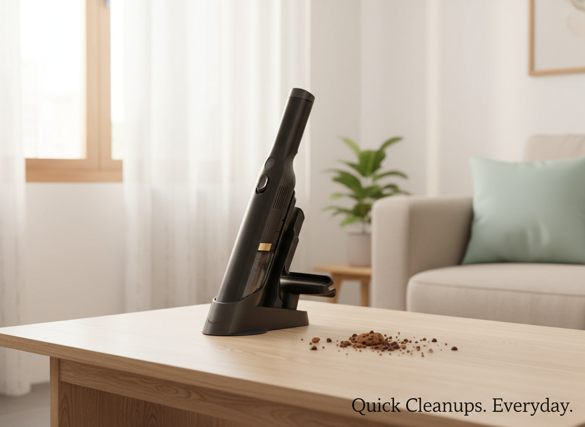 Instant Portable Cleaner | Powerful Suction for Pet Hair, Car Interiors and Home Surfaces, Easy One-Touch Empty