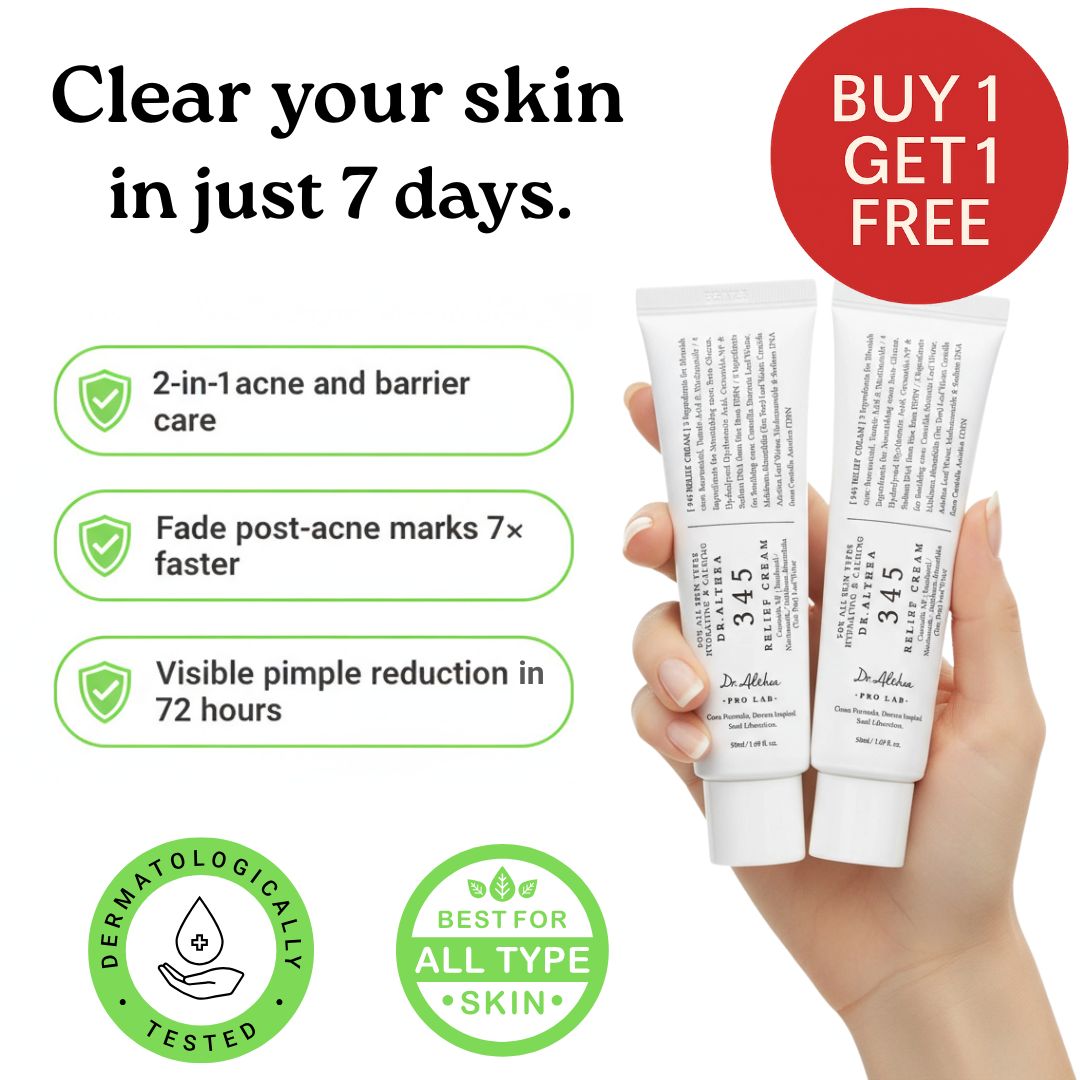 DermaRelief - 345 Relief Cream | 3x Faster Recovery From Acne, Stress, and Pollution.