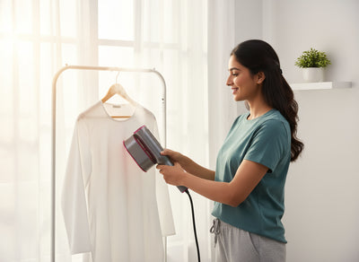 SmartPress | 2-in-1 Steamer & Iron (no board or table, no setup needed)