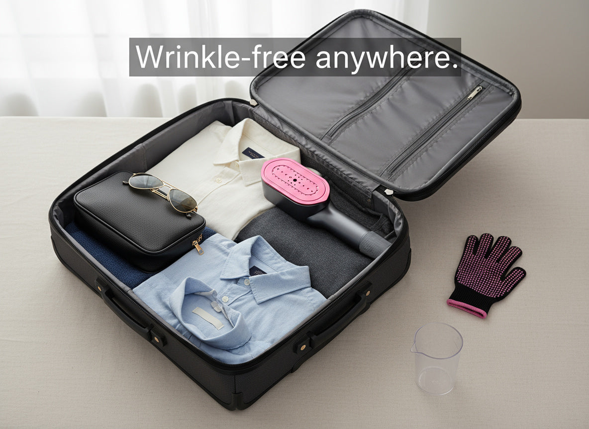 SmartPress | 2-in-1 Steamer & Iron (no board or table, no setup needed)