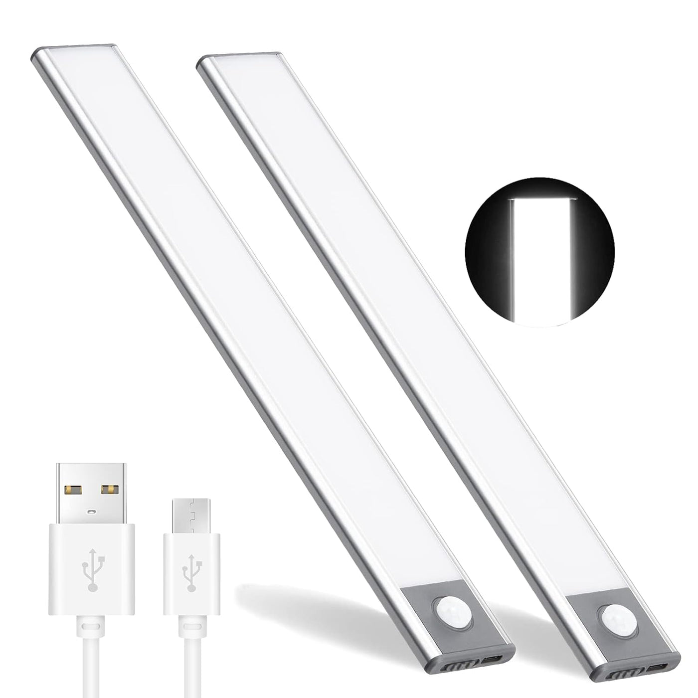 Rechargeable Automatic Motion Sensor LED Light ( Pack Of 2 )