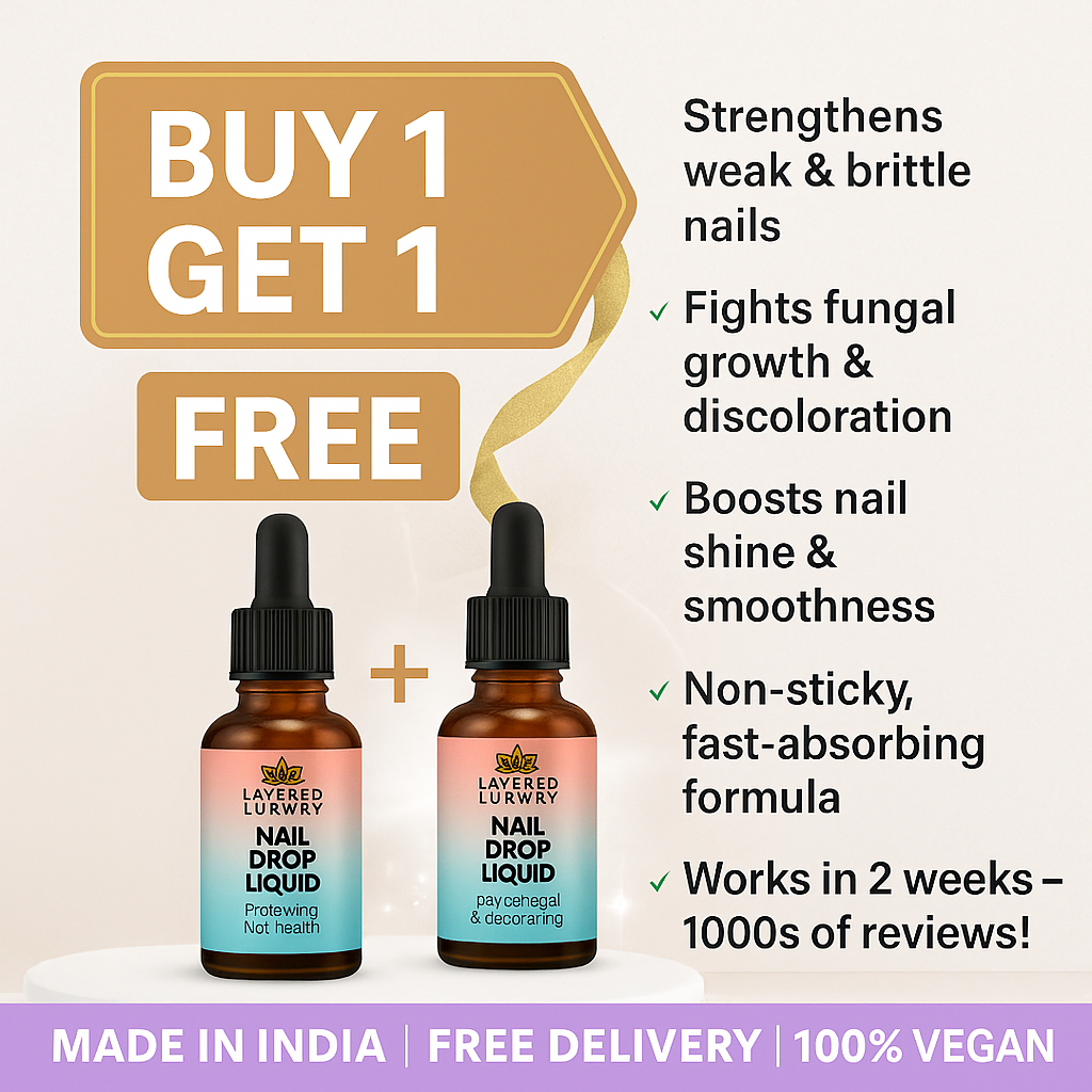 Nail Repair Magic Drops Multi Purpose Nail Repair Lotion for Discolored and Damaged Nails 1 + 1 Month Free