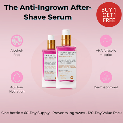 Post-Shave Ingrown Defense Serum | 48 hours of hydration, 0 irritation. | Prevents Ingrown Hairs